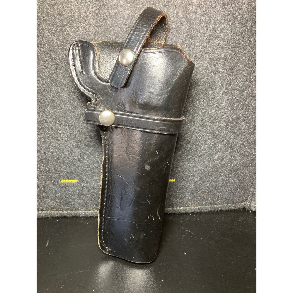 Smith & Wesson B21 26 Vintage Black Leather Duty Holster Right Hand OWB 10in
